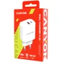 Зарядное устройство Canyon Wall Charger USB+USB-C H-20-04 20W White (CNE-CHA20W04): Особенности Power Delivery (PD), USB-C, Быстрая зарядка