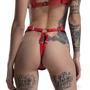 Трусики из натуральной кожи Feral Feelings - String Bikini Red