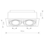 Точечный светильник Nowodvorski 9570 Downlight: Тип используемой лампы Энергосберегающая, Люминесцентная, Светодиодная (LED), Галогенная