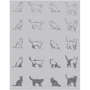 Плед LightHouse Cats 140x200 см чорний (52105): Матеріал хлопок