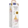 Бутылочка для кормления пластиковая Chicco Original Touch с латексной соской 4м+ 330 мл Розовая (27634.10): Возраст с 4-х месяцев