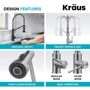 Змішувач для кухонного миття Kraus KFF-1610BB