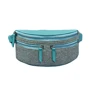 Сумка поясна BlankNote Spirit фетр сірий + бірюзова шкіра тиффани (BN-BAG-15-felt-tiffany)