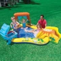 Бассейн Intex детский надувной игровой центр с горкой и фонтаном 249х191х109 см (57444)