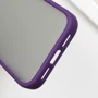 Чехол для iPhone Mobile Case TPU+PC Metal Buttons Dark Purple for iPhone 16 Pro Max: Материалы поликарбонат и полиуретан