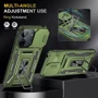 Чохол для телефона Mobile Case Camshield Army Ring Army Green для Xiaomi Redmi 13C / Poco C65: Матеріал TPU (термополиуретан) и поликарбонат