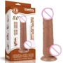 Фаллоимитатор LoveToy Sliding-Skin Dual Layer Dong 8" Brown
