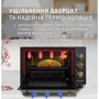 Електрична духовка настільна PERFELLI LAGGIO 37 BLACK RETRO: Об'єм, л 37