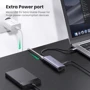 Адаптер Ugreen Adapter USB-C to 3хUSB 3.0+RJ45 Gray (60718) фото 4