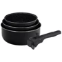 Набір ковшів Bergner Click & cook black 16/18/20 см (BG-31602-BK)