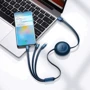 Кабель Baseus USB Cable to Micro USB/Lightning/Type-C Bright Mirror 2 Series Retractable 66W 1.1m Blue (CAMJ010103) фото 4