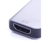 Адаптер Zamax Adapter USB-C to USB-C+HDMI+USB 3.0 Silver фото 4