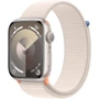 Apple Watch Series 9 45mm GPS Starlight Aluminum Case with Starlight Sport Loop (MR983) 