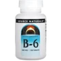 Source Naturals Vitamine B-6 500 mg 100 tab / 100 servings