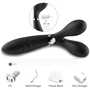 Двусторонний вибростимулятор BOSS Dual-head Massager Y-Wand Black (BS5200026)