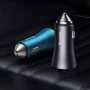 Зарядное устройство Baseus Car Charger USB+USB Golden Contactor 60W Dark Gray (CGJM000013): Количество USB-портов 2