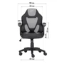 Кресло игровое детское GT Racer X-1414 Fabric Gray/Black Suede Kids фото 1