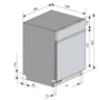 Встраиваемая посудомоечная машина Ventolux DW 6012 4M PP: Размеры 81 х 54.8 х 59.8 см