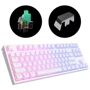 Клавиатура Dark Project KD87A PBT Mechanical Gateron Cap Teal White (DP-KD-87A-107700-GTC): Тип клавиш механический