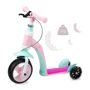 Самокат - беговел MoMi Elios 2 в 1 (pink): Материал колес полиуретан