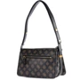 Женская сумка через плечо Guess Hensely Logo Top Zip Shldr Bag темно-коричневая (HWPB8378180-MCM): Тип ручки Плечевой ремень, Длинная ручка