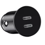 Зарядное устройство WIWU Car Charger 2xUSB-C PC400 40W Black: Сила тока 2.4А и более