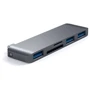 Адаптер Satechi Adapter Combo USB-C to micro SD+SD+3xUSB3.0 Space Grey (ST-TCUHM): Інтерфейс підключення USB-C