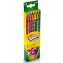 Викручуються кольорові олівці з гумкою (12 шт), Crayola