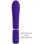 Вибратор с мягкой головкой и клиторальной стимуляцией LYBAILE Pretty Love Thomas USB Purple (BI-014621-3)