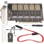 Frime PCI-E x16 to 5 x M.2 (B Key) JMB585 (ECF-PCIEtoSSD010) фото 6