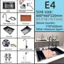 Кухонная мойка Lefton WaterFall E4 с аксессуарами серо-черный фото 11