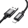 Кабель Hoco USB Cable to Lightning X91 Radiance 2.4A 3m Black фото 4