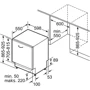 Встраиваемая посудомоечная машина Bosch SBH4HVX31E: Размеры 86.5x59.8x55 cm