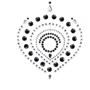 Украшения для груди и бикини со стразами Bijoux Indiscrets FLAMBOYANT (серебристо-чёрный)