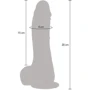 Вибратор с ротацией Toy Joy Get Real Up&Down Rotating Vibr Dildo (телесный)