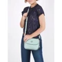 Женская сумка через плечо Guess Destiny Shoulder Bag светло-голубая (HWVY7878200-AQU): Фактура Матовая, Зернистая
