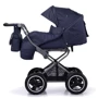 Універсальна коляска Tilly Family New T-181 Синя: Можливість встановлення люльки є