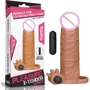 Насадка на член LoveToy Pleasure X-Tender Vibrating Penis Sleeve Add 2" Brown