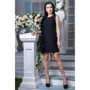 Платье FLFashion Вишна ЖПВ 1074 44 черное вечернее до середины бедра