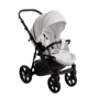 Универсальная коляска 2 в 1 Broco Miracle Black 9023-BMB-05, white, белый фото 16