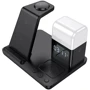 Зарядное устройство Hoco Wireless Charger CQ9 Crown 15W 3in1 Black for iPhone 16 I 15 I 14 I 13 I 12 series: Сила тока 2.4А и более