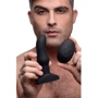 Анальная пробка с вибрацией Rimmers Slim M Rimming Plug (черный)