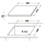 Варильна поверхня Hotpoint-Ariston KID 641 B B: Розміри для вбудовування (ШxГ) 56x49 см