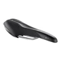 Сідло Selle Royal SCIENTIA A1 Athletic, 3D skingel, оббивка Black gummy / Black mokka, 289х127мм, 380г, рейли сталь + Curva suspension, unisex, чорне