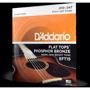 Струна для гітар Струни D'addario EFT15 Flat Tops Phosphor Bronze Extra Light (10-47): Тип Комплект струн