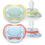 Пустышка Philips Avent Ultra Air, 0-6 мес., 2 шт, дизайн для мальчиков (SCF087/01)