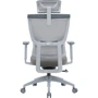 Кресло офисное OfficePro Elegant (OC600-G-DG-DG): Материал обивки Ткань, С сеткой