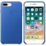 Чехол для iPhone Apple Leather Case Electric Blue (MRG92) for iPhone 8 Plus/iPhone 7 Plus: Цвет синий
