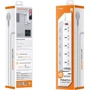 Сетевой фильтр LDNIO SC10610, 5 розеток + 3USB (SC10610): Тип подключения фильтра Евровилка