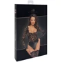 Боди Noir Handmade F296 Psyche bodysuit of lace and wetlook Black, 3XL
